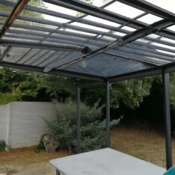 Aménagement de pergola avec fermeture loggia en PVC Lamballe